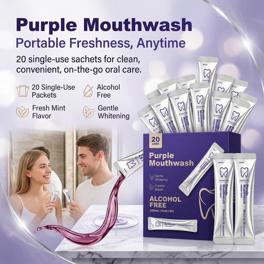Obat Kumur Ungu untuk Membersi - Teeth Whitening Mouthwash ulasan dan harga